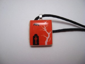 Grave and Tree Pendant